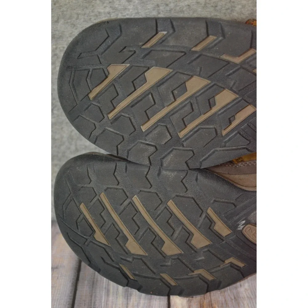 Keen Circadia Shoes Mens 7.5 Brown Leather Low Top‎ Vented Trail Hiking Sneakers - Picture 13 of 16